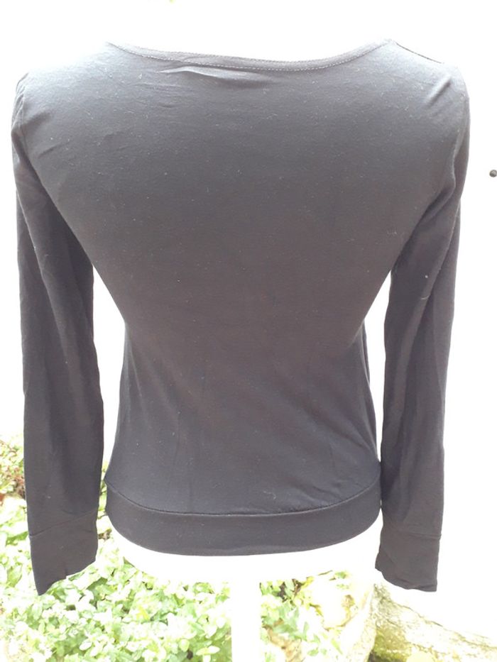 Tee-shirt manches longues - Piécettes et perles - photo numéro 3