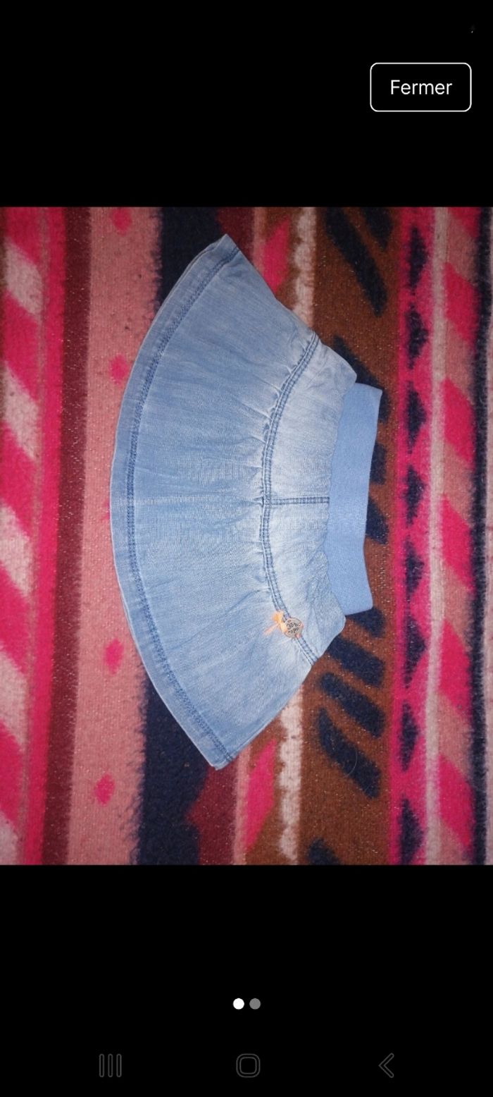Jupe en jeans grain de blé 6 mois