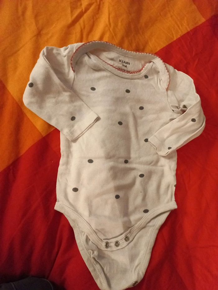 Joli body a poids coton 9 à 12 mois