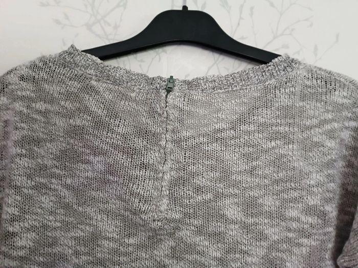 Pull léger gris chiné - photo numéro 3