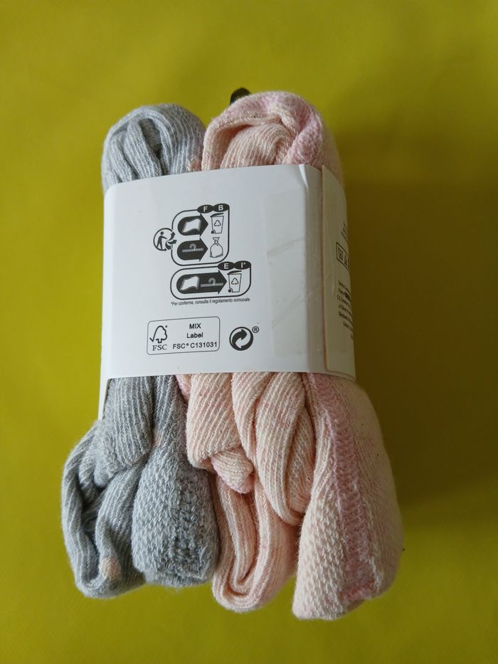 lot de deux paires de collants fille 9/12 mois - photo numéro 3