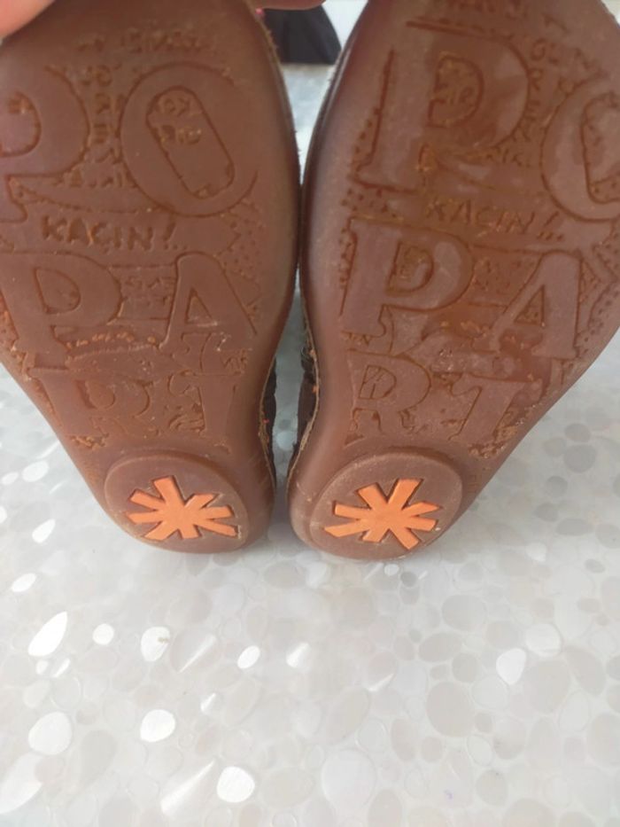 Bottes filles T 31 Arte cuir /daim vert - photo numéro 11