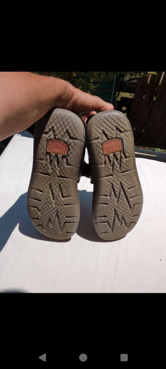 Sandales scratch en cuir homme 44 - photo numéro 4