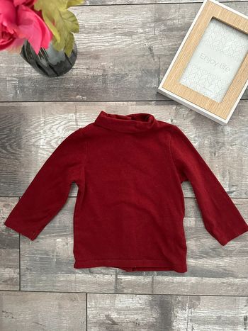 Sous pull rouge • Kiabi • 12 mois • Hiver
