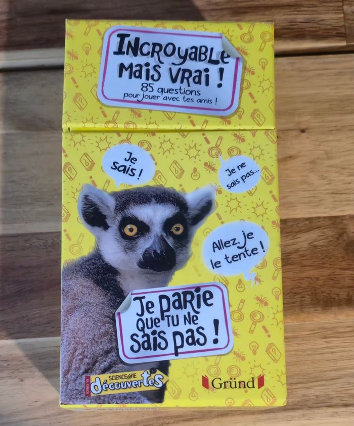 Jeux de société Incroyable mes vrais