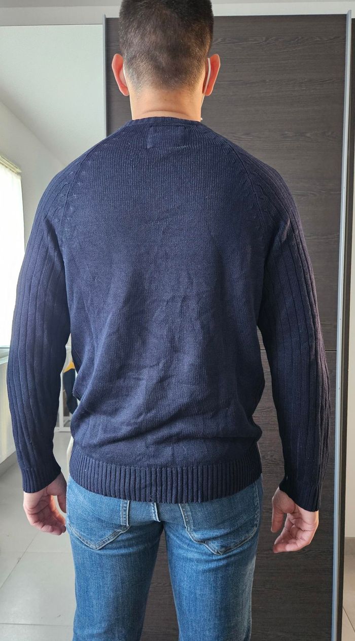 Pull bleu marine OWK - photo numéro 3