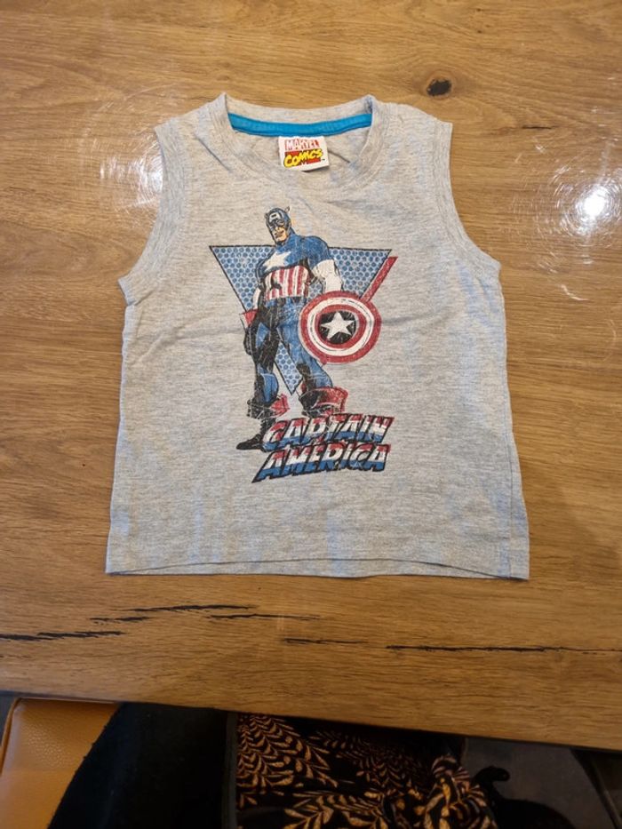 Tshirt sans manches captain america