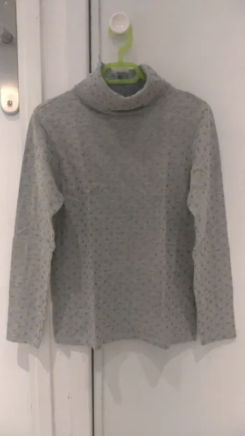 T-shirt manches longues col roulé