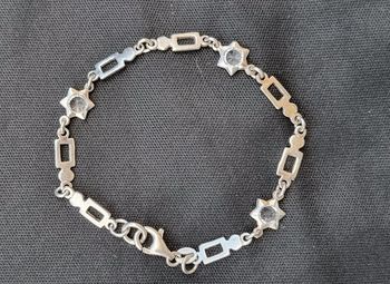 Bracelet argent étoiles