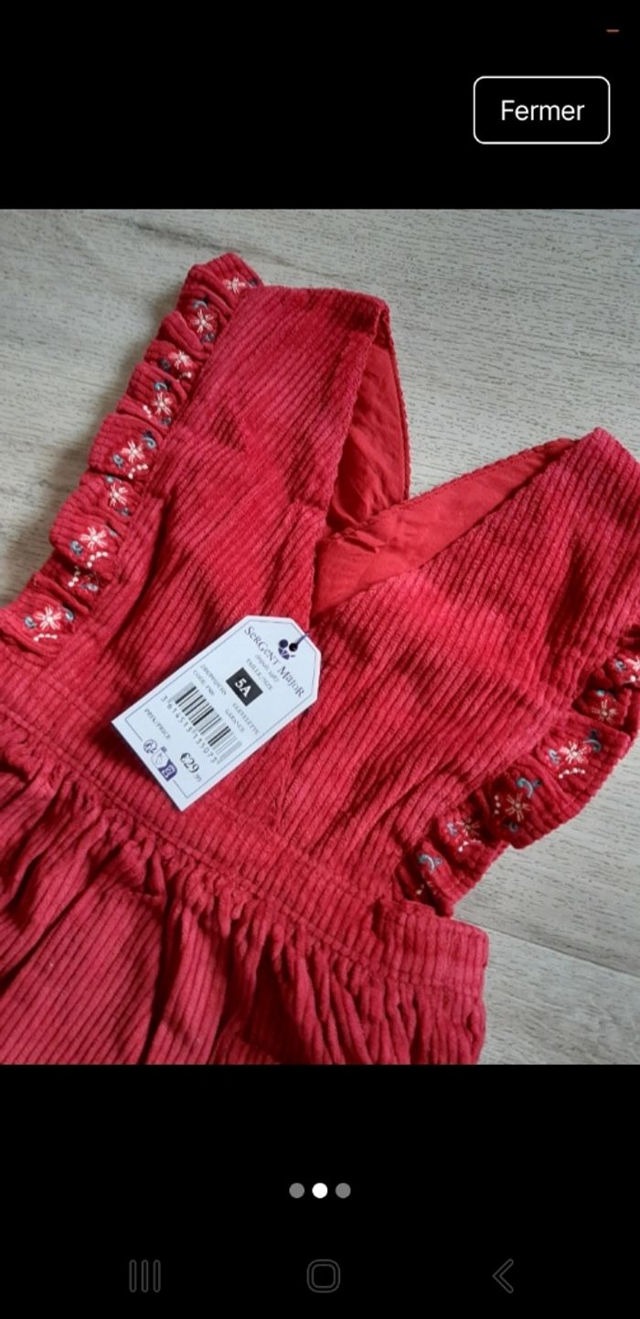 Robe velours Sergent Major 5 ans - photo numéro 2