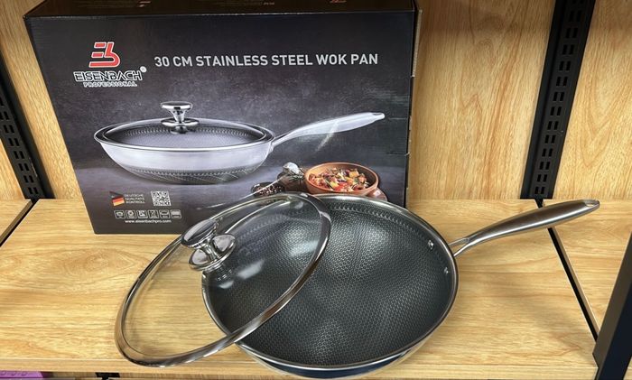 Wok inox 30 cm avec couvercle – Tous feux – Qualité pro - photo numéro 7