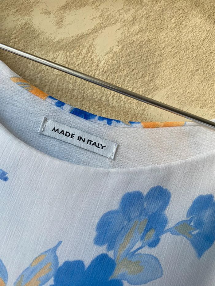 Blouse fluide a fleur Made in Italy M - photo numéro 7
