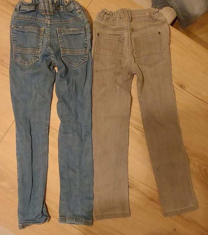 2 jeans slim 7/8ans - photo numéro 2