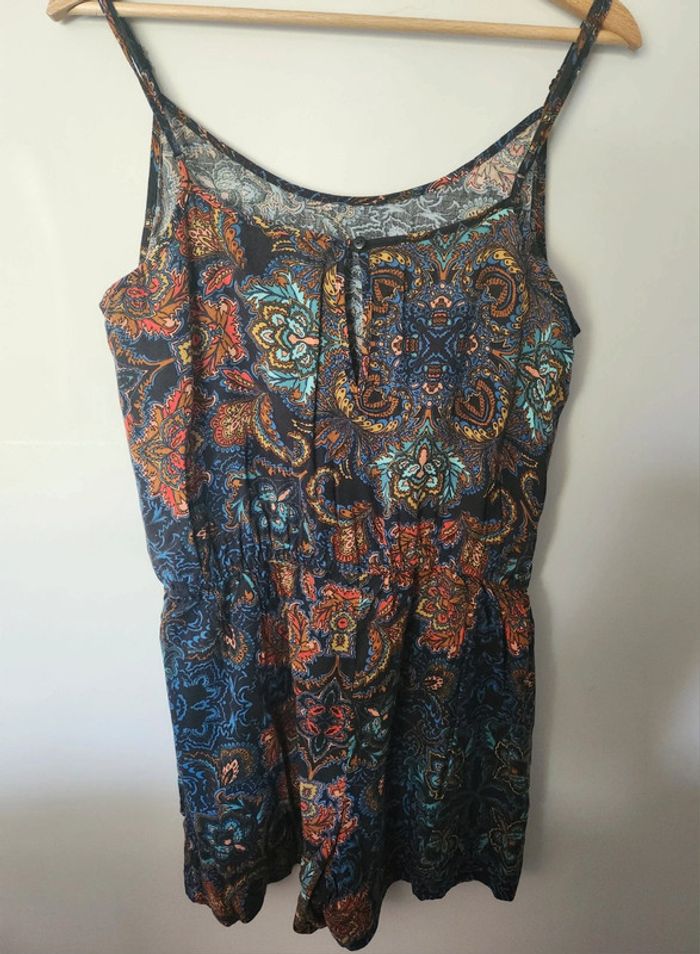 combi short à motifs multicolore excellent état Taille 40 H&M  viscose - photo numéro 2