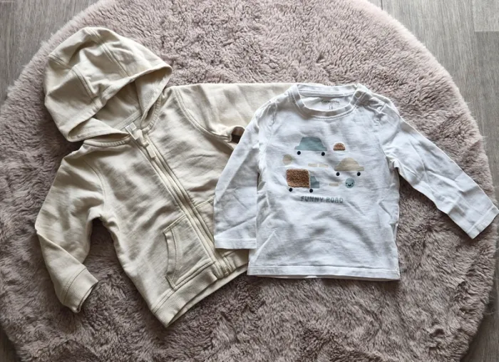 Gilet + t-shirt 18M