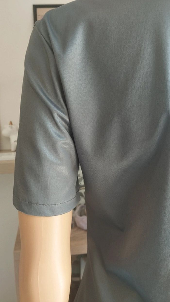 Top haut tunique gris femme taille 36 - photo numéro 14