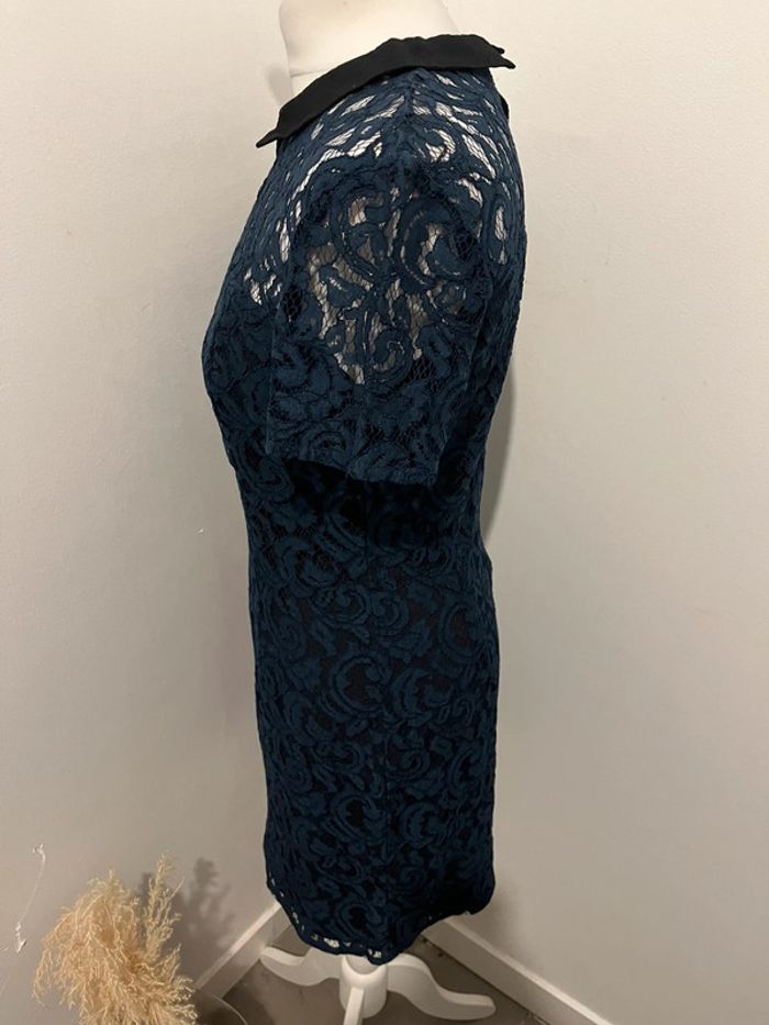 Robe dentelle marine et noire one step S - photo numéro 4