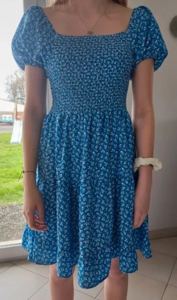 Robe été bleu
