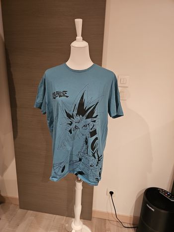 t-shirt yu gi oh yugi officiel bleu taille xl anime manga