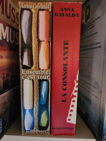 Lot de 2 livres grand format broché Anna Gavalda