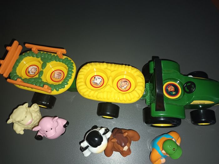 tracteur avec animaux - photo numéro 2