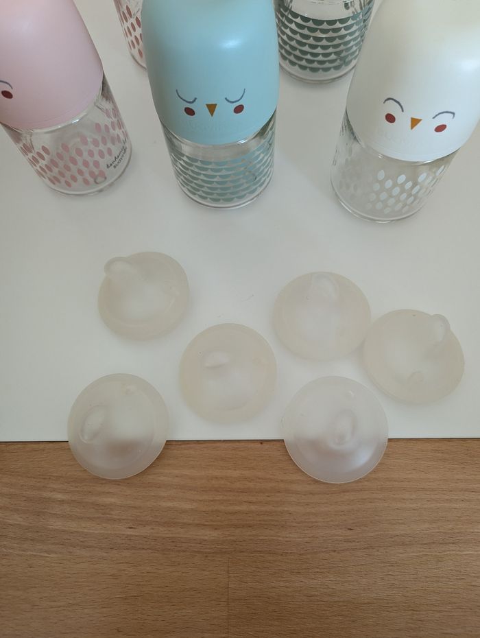 6 biberons en verre - photo numéro 3