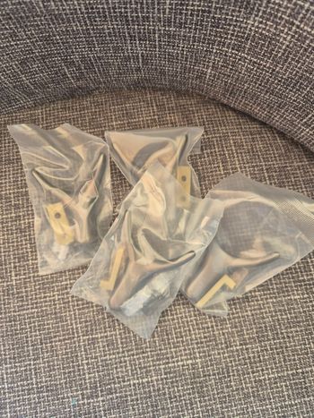 Lot de 4 patères murale gris foncé 