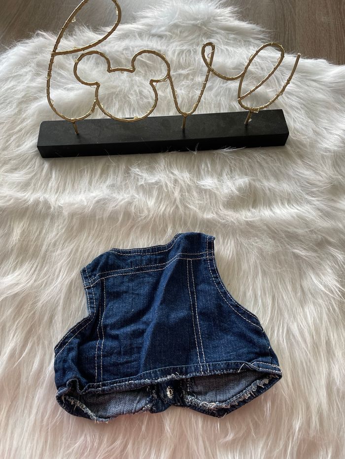 Très beau boléro en jeans 3 mois - photo numéro 3