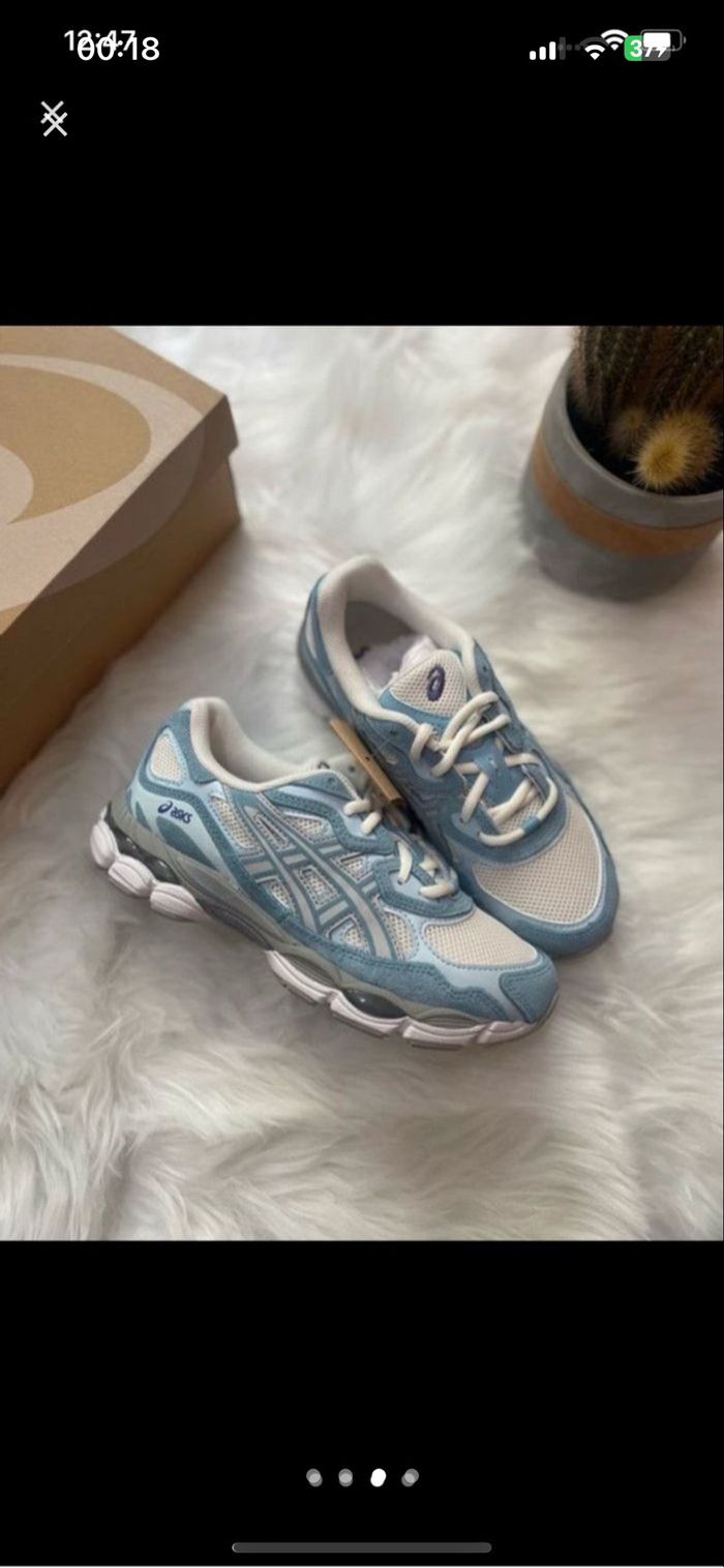 Asics gel nyc arctic sky bleu blanche 40 - photo numéro 3