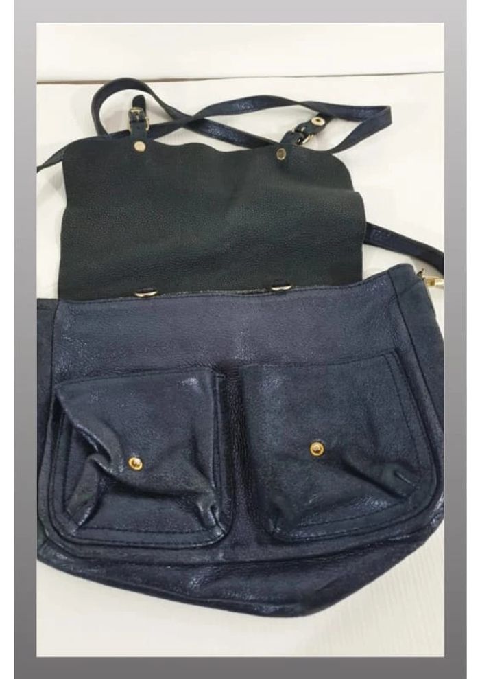 sac Craie bleu paillette 30x22 cm - photo numéro 3