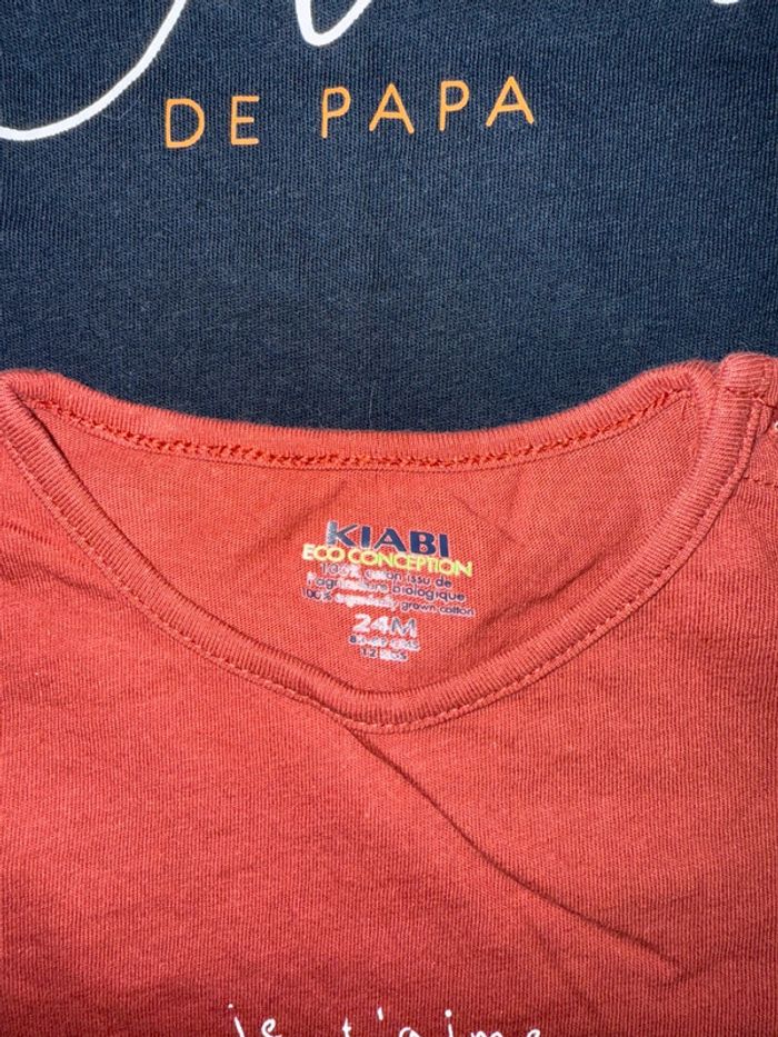 Lot 3 t-shirt ML Kiabi 24 mois - photo numéro 2