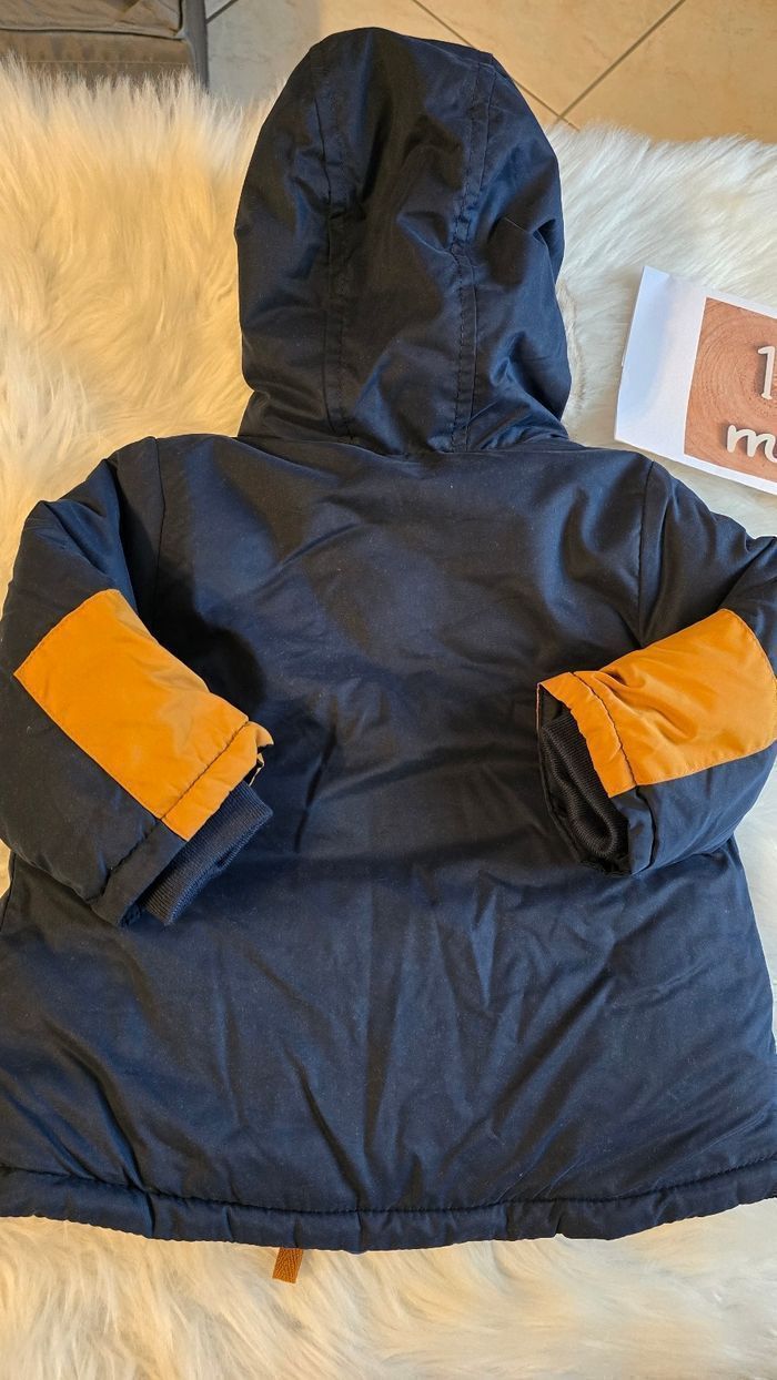 NEUF (NON PORTÉ) 🏷👌👌🤩😍💙💥superbe parka chaud /déperlant 12 mois garçon(fourrure amovible)💙😍🤩👌 - photo numéro 2