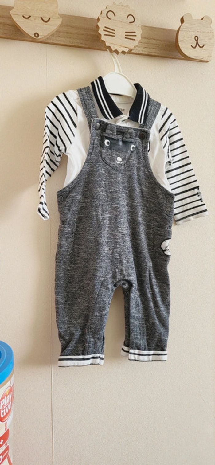 Ensemble salopette polo 6 mois orchestra - photo numéro 2