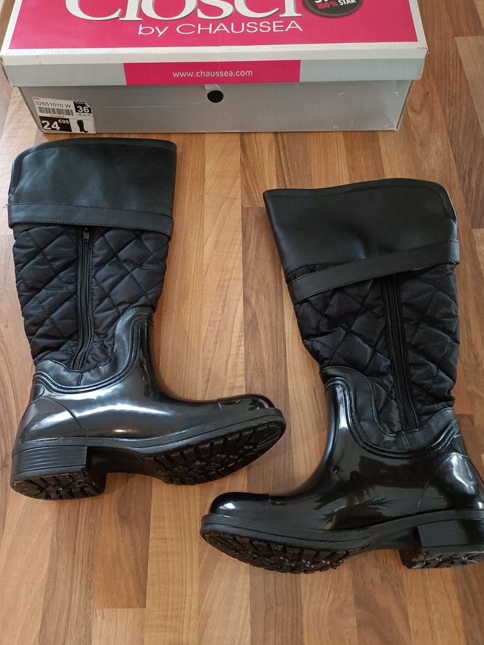 Bottes de pluie noires 36 - photo numéro 5
