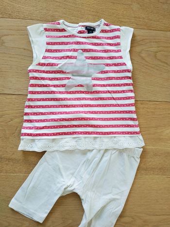 Ensemble blouse+ legging fille 12 mois
