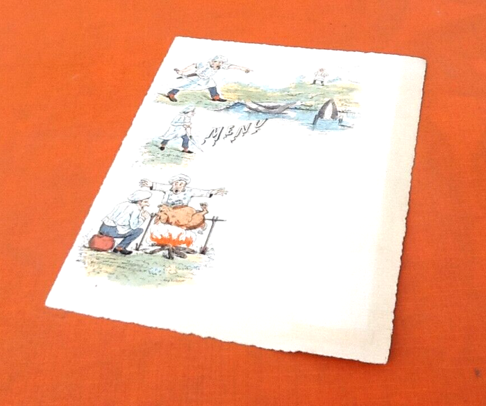 Années 1900 Menu Eugène Verneau - photo numéro 5