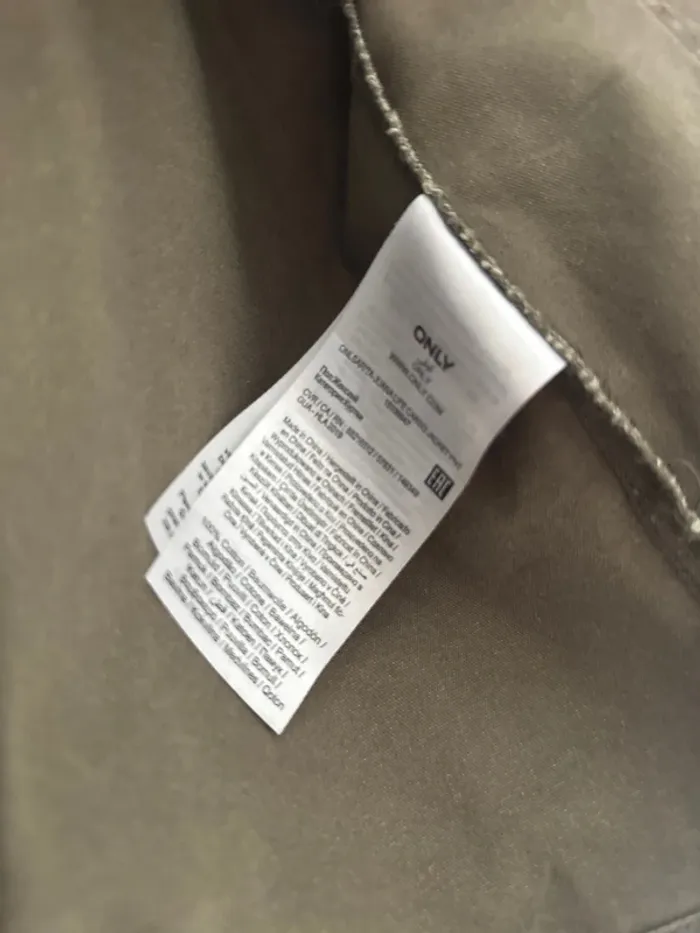 Veste en jean kaki Only type militaire - photo numéro 7