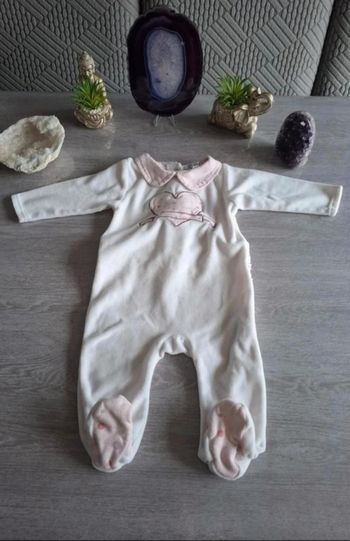 Pyjama velours 9 mois TBE