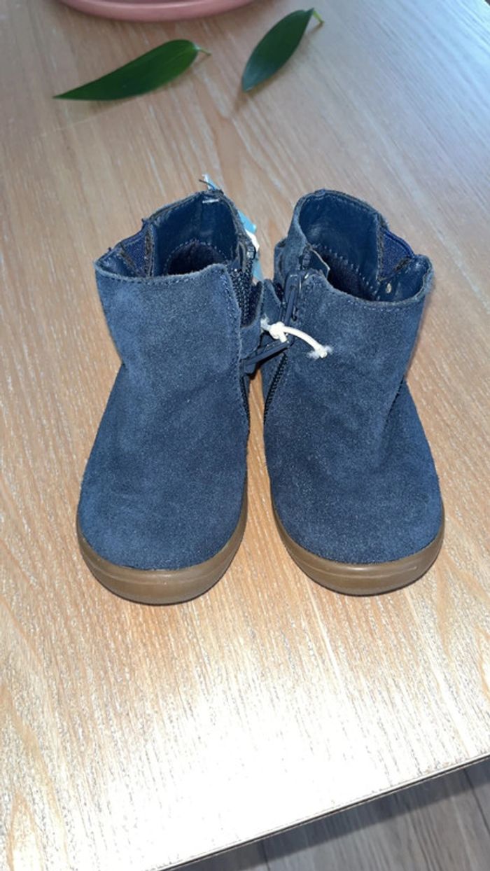 Bottines cuir et daim - photo numéro 2