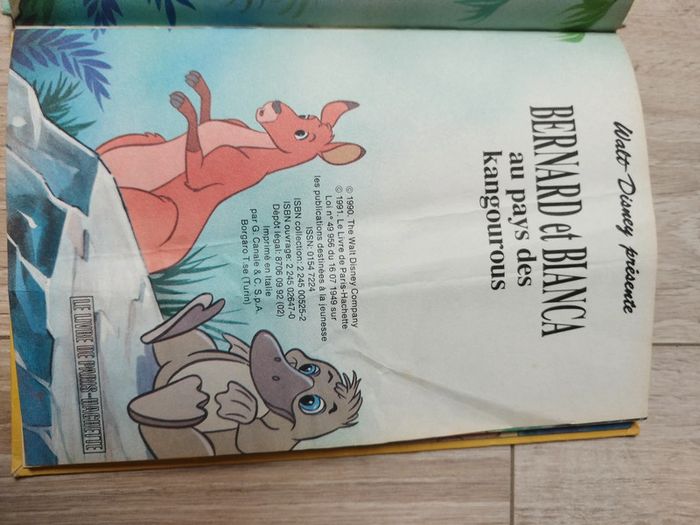 Livre vintage bernard et Bianca au pays des kangouroux - photo numéro 3