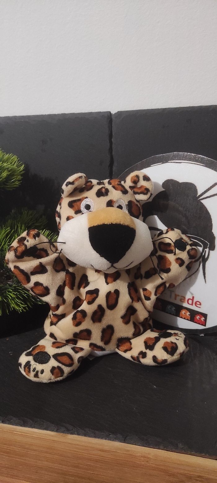 doudou marionette peluche léopard guépard maison du monde beige marron Noir