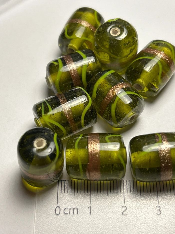 A562, 10 grosses perles lampwork - photo numéro 4