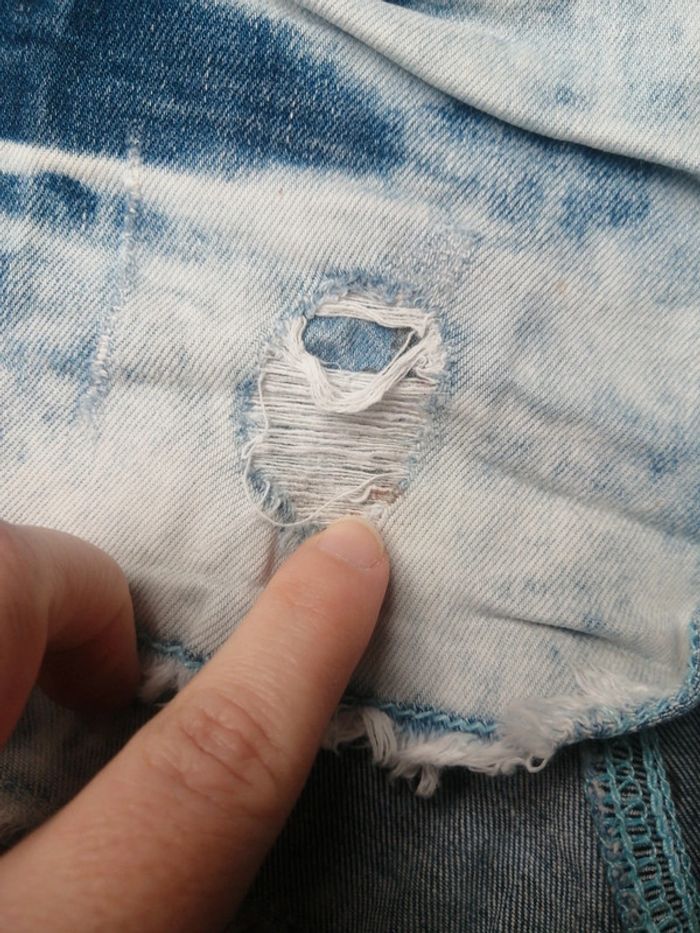 Short en jean effet usé 12A - photo numéro 3