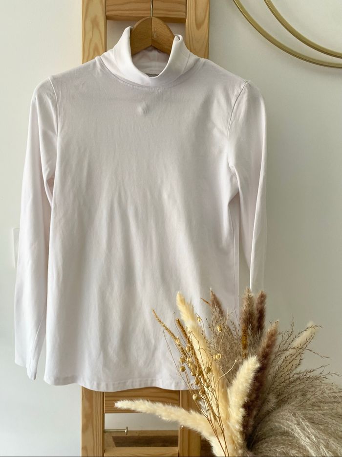 Pull col roulé banc femme Up2Fashion taille M - photo numéro 2