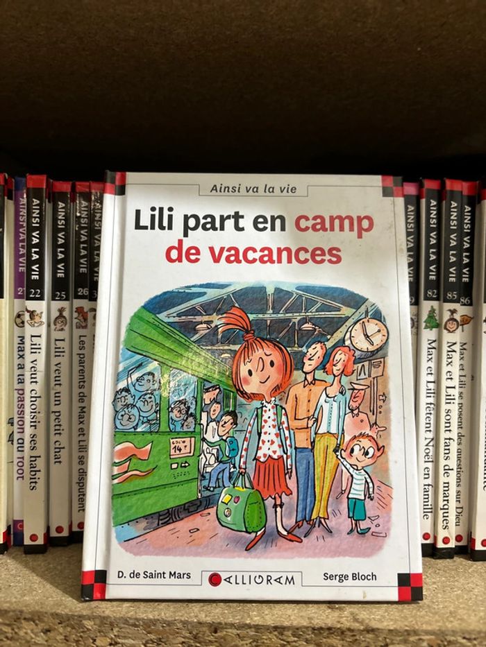 Livre Lily part en camp de vacances