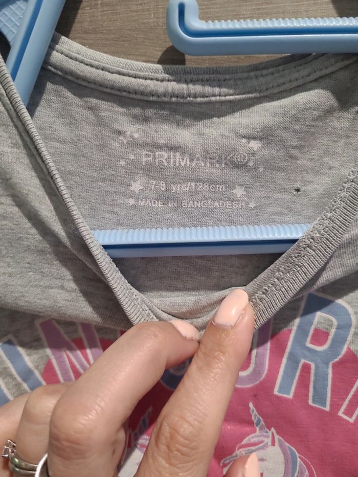 T-shirt manches courtes, licorne, taille 7 ans - photo numéro 2