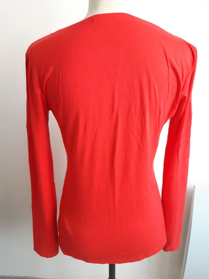 Tee shirt manches longues rouge GAUDI T36 - photo numéro 4