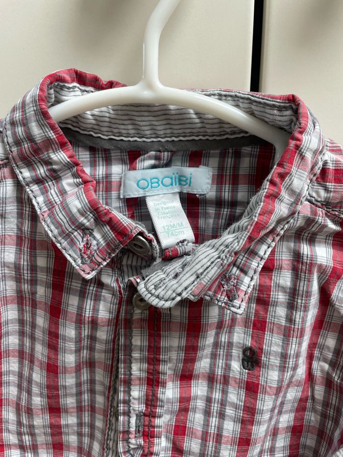 Chemise à carreaux garçon - photo numéro 2