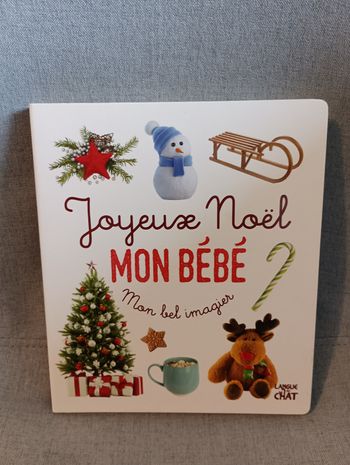 Livre cartonné imagier joyeux Noël mon bébé neuf