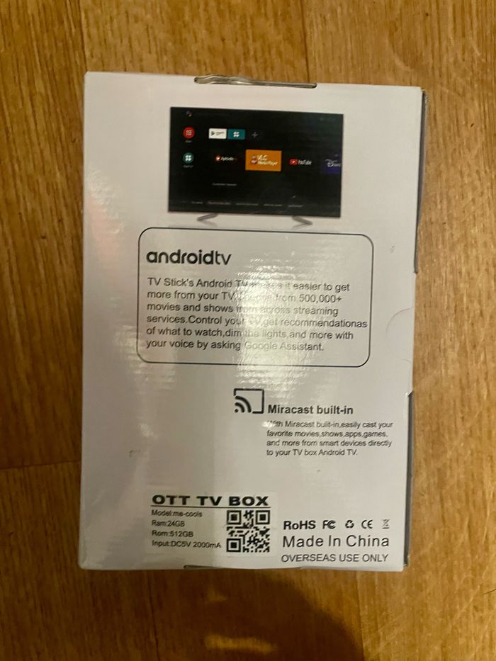ME-COOL S 8K Ultra HD set-top box 24Gв 512 св 5G - photo numéro 2